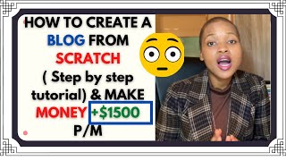 HOW TO START A BLOG AND MAKE MONEY IN 2020 [upl. by Dahlia]