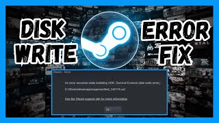 How to Fix Steam Disk Write Error [upl. by Artinad]