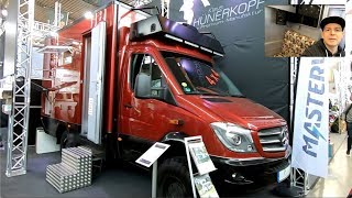 MERCEDES SPRINTER IGLHAUT 4X4 MOTORHOME BY HÜNERKOPF EXPEDITION VEHICLE WALKAROUND AND INTERIOR [upl. by Acemahs462]