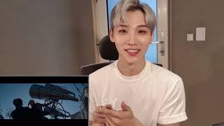 AB6IX JEON WOONG 전웅 reaction to MINHYUN NUESTUniverse 별의 언어 MV [upl. by Eveineg454]