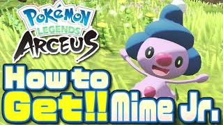 How to Get Mime Jr in Pokemon Legends Arceus Mime JrLocation [upl. by Sacram]