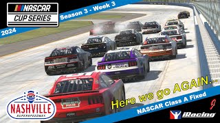 NASCAR Cup Series  Nashville Superspeedway  iRacing eNASCAR [upl. by Nethsa545]