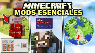 ⭐️PACK de MODS ESENCIALES 121  MiniMapa Jei Indicadores etc Para Minecraft [upl. by Nadruoj929]