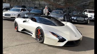 SSC Tuatara  Startup Massive Revs Walkaround  Pagani Huayra amp LaFerrari [upl. by Nerradal]