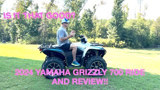 2024 YAMAHA GRIZZLY 700 SE RIDE AND REVIEW [upl. by Ahsiem]