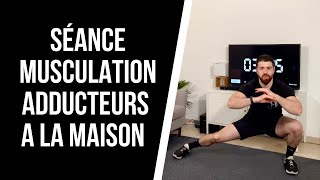 🔥MUSCULATION ADDUCTEURS SANS MATERIEL  Muscler lintérieur des cuisses en 20 minutes a la maison [upl. by Helbona128]