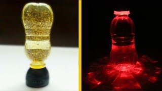 How to make LED Night Lamp using plastic bottles [upl. by Eglanteen]