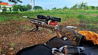 test 99meter slug 145grin sped 1080fps mengunakan apl strelok pro [upl. by Uni392]