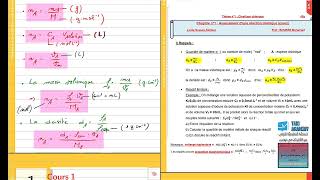 Chimie  Cours Avancement dune réaction 1 [upl. by Sherrod]