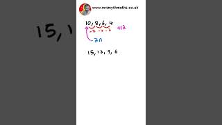 GCSE Maths  Decreasing Nth Term Sequence sequence sequences nthterm algebra GCSEMaths [upl. by Grosberg472]