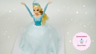 Frozen Barbie Torte ♥  Glitterbakery [upl. by Attennaj229]