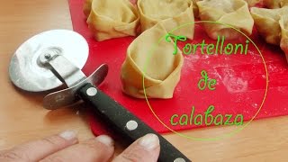 Cómo hacer Agnolottis  Tortellinis  tortelloni de calabaza sin carne Tortelloni di zucca [upl. by Barnabe]