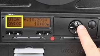 How To Change Time on a Digital Tachograph  Stoneridge and Siemens VDO [upl. by Iny]