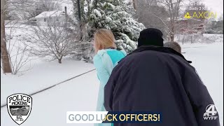 Upstate officers arrest Elsa search for snowman after they unleashed snow and ice [upl. by Shabbir808]