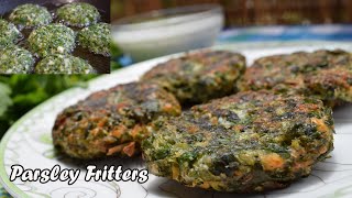 Parsley Fritters  Amazing Recipe with Parsley  delicious and easy to make [upl. by Lucien]