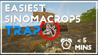 ARK New EASIEST Sinomacrops Taming Trap  How to Tame a Sinomacrops  The BEST Method [upl. by Donavon881]