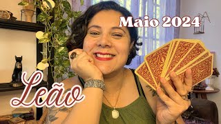 LEÃO ♌️ • MÊS MAIO 2024 • TENDÊNCIAS E CONSELHOS DO TARÔ 💃🏻🪭🌹 [upl. by Marvel99]