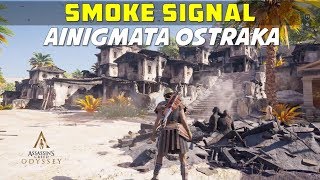 Smoke Signal  Ainigmata Ostraka Puzzle Location and Solution  Pirate Islands  AC ODYSSEY [upl. by Tanny]