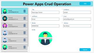 Power Apps Crud Operations  Create Read Update Delete in Power Apps  Hindi [upl. by Sedgewinn]