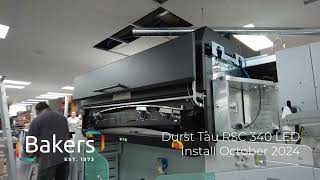 Durst Tau RSC 340 LED Install at Bakers Stage 2 [upl. by Nuli]