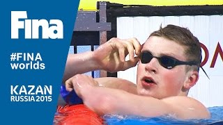 Adam Peaty Beats 50m Breaststroke World Record in Kazan [upl. by Nwahsit]