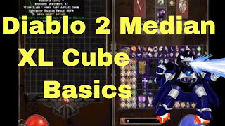 Diablo 2 Median XL Sigma Cube basics gems  runes  oils and mystic orbs [upl. by Yenohtna698]