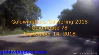 GoldwingDocs Gathering 2018 Fast Sweepers on Ohio Route 78 [upl. by Fesuy]