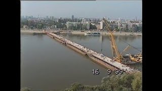 Pontonski most  Novi Sad  otvaranje  16091999 [upl. by Tibbitts]