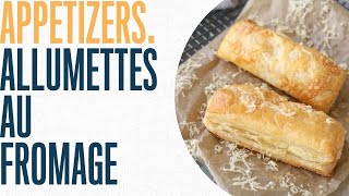 Puff pastry cheesy snacks Allumettes au fromage [upl. by Nwadrebma329]