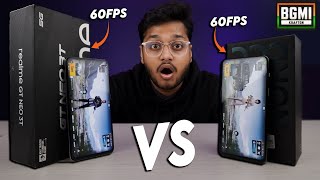 Realme GT Neo 3T vs OnePlus Nord 2T BGMIPUBG 1 Hour Gaming Review [upl. by Hoag]