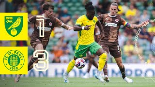 HIGHLIGHTS  Norwich City 13 FC St Pauli [upl. by Yenor313]