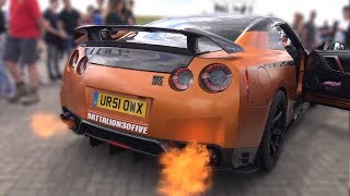 800HP Litchfield Nissan GTR R35 w Boost Logic Exhaust FLAMES amp REVS [upl. by Aisatan]