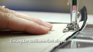 Tutorial Videoanleitung zu BERNINA Paspelfuss Nr 38 [upl. by Anatniuq346]