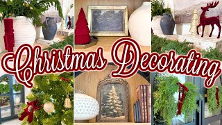 🎁 CHRISTMAS DECORATE WITH ME 2024 🎁 Traditional Christmas Decor w Christmas Decorating Ideas [upl. by Nate]