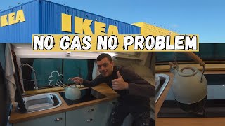 Cooking On Electric  IKEA dual Induction Hob In My Campervan [upl. by Attelahs145]