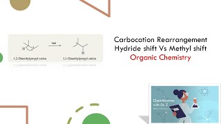 Carbocation Rearrangement Hydride shift V Methyl shift Organic Chemistry [upl. by Anilec216]