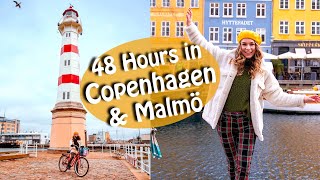 Copenhagen amp Malmö Travel Vlog  Food amp Biking [upl. by Mitzl]