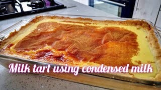 Milk tart Recipe using condensed milk So delicious Enjoy FatimaSydowCooks Milktart [upl. by Solberg259]