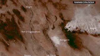 Ruidoso Satellite images show fire from above [upl. by Ymmij]