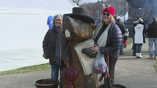 Partygoers restless awaiting Groundhog Day 2024 at Gobblers Knob [upl. by Saraann]