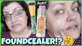 tarte babassu foundcealer™ skincare foundation  WEEKLY WEAR Oily Skin Foundation Review [upl. by Lishe]