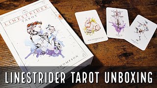 The Linestrider Tarot Unboxing and Flip Through [upl. by Ynoffit993]