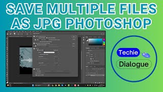 How to Save Multiple Files as JPG Photoshop [upl. by Dlopoel797]