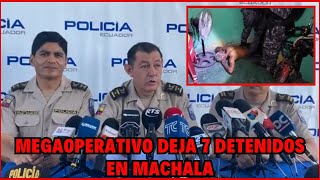 19 Allanamientos policiales deja 7 detenidos en Machala [upl. by Lletnom620]