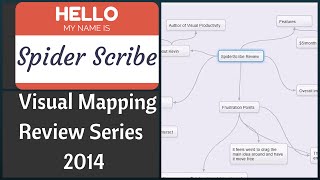 SpiderScribe Review  Visual Mapping Review Series 2014 [upl. by Nauh]