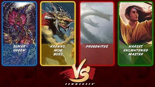 Commander VS S12E3 Sliver Queen vs Krenko vs Progenitus vs Narset [upl. by Anibor]