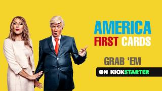 Klemen Slakonja as Trump amp Melania  AMERICA FIRST CARDS Kickstarter Video [upl. by Grindle]