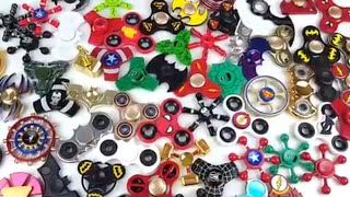 LARGEST SUPER HERO FIDGET HAND SPINNER COLLECTION REVIEW [upl. by Sirehc]