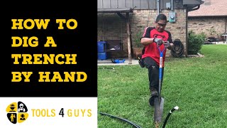 How to Dig a Trench by Hand [upl. by Allerym]