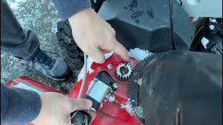 The Easy Way to Repair a Snow Blower Chute That Wont Rotate or Turn [upl. by Esenaj]